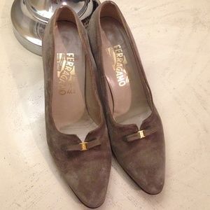 Salvatore Ferragamo Suede Heels
